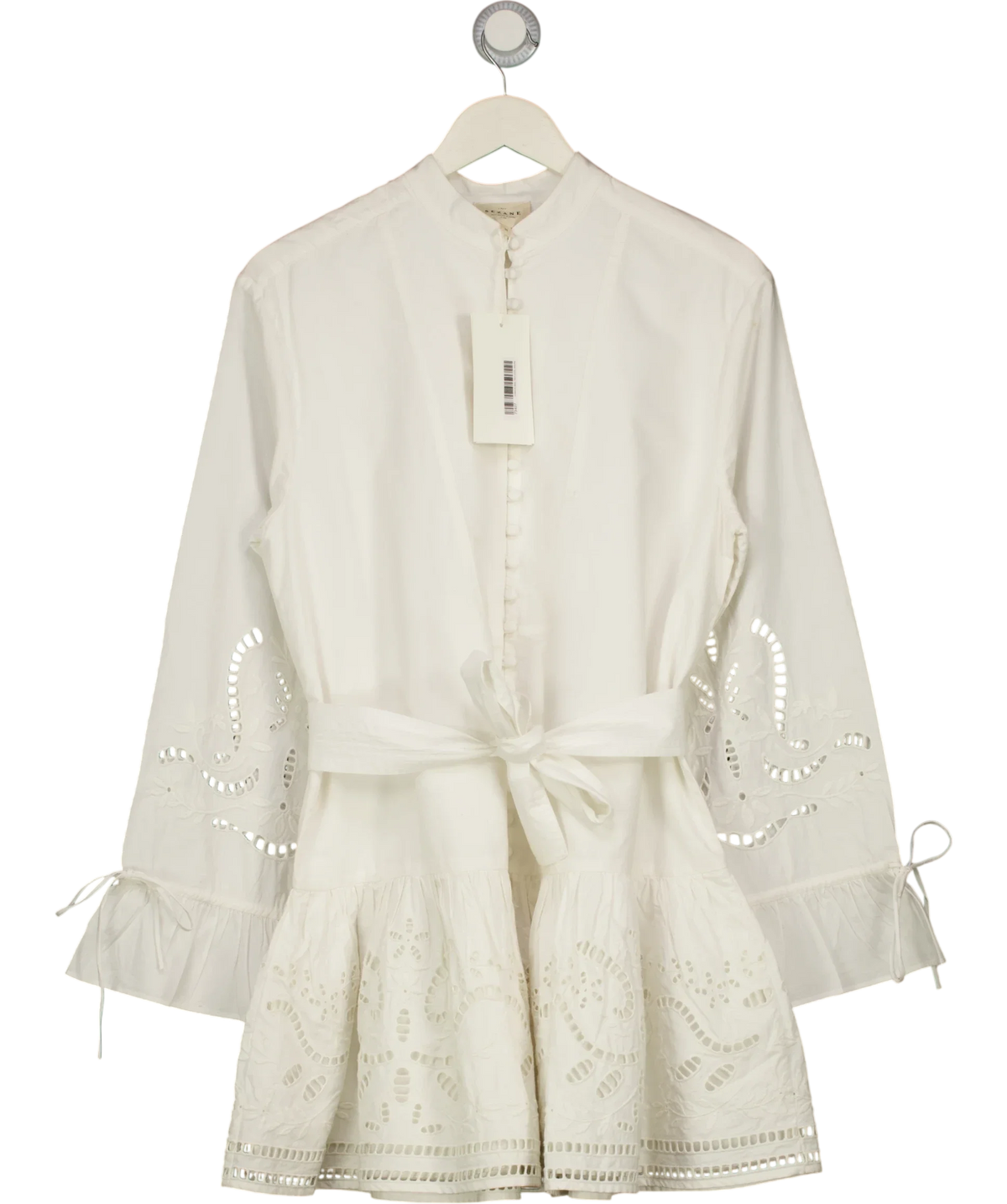 SÉZANE Cream Odette Dress, size UK 8 — front