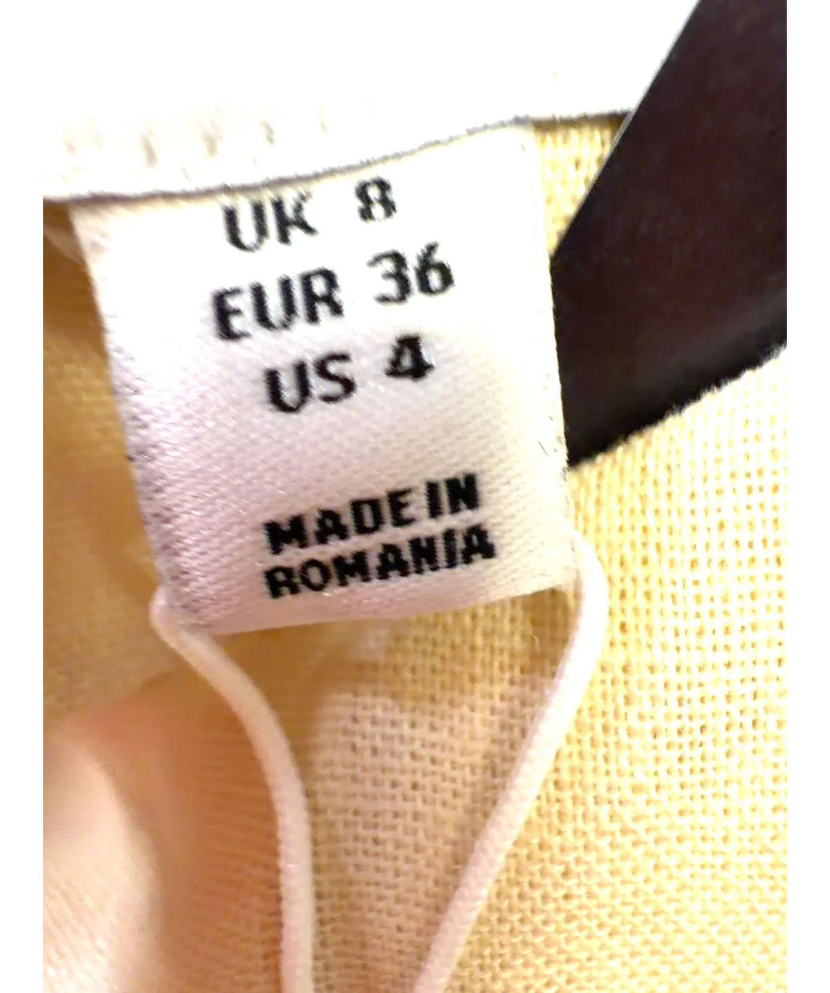 TOPSHOP Beige Colour, size UK 8 — care label