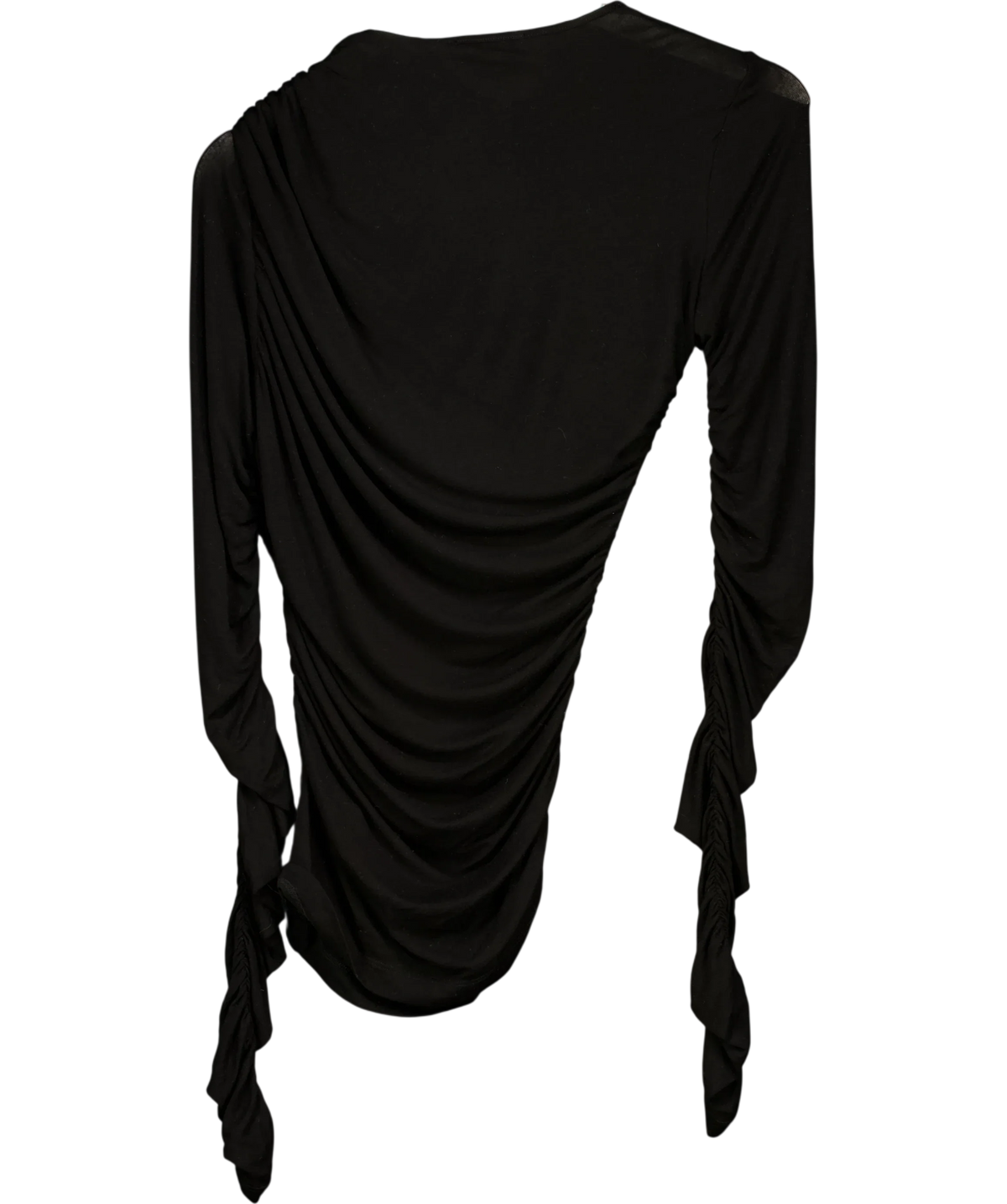 AGOLDE Black Tania Twist Tee, size UK S — back