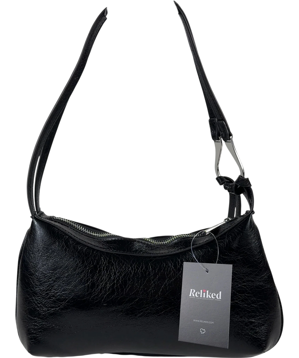 TOPSHOP Black Jaye small shoulder bag — back