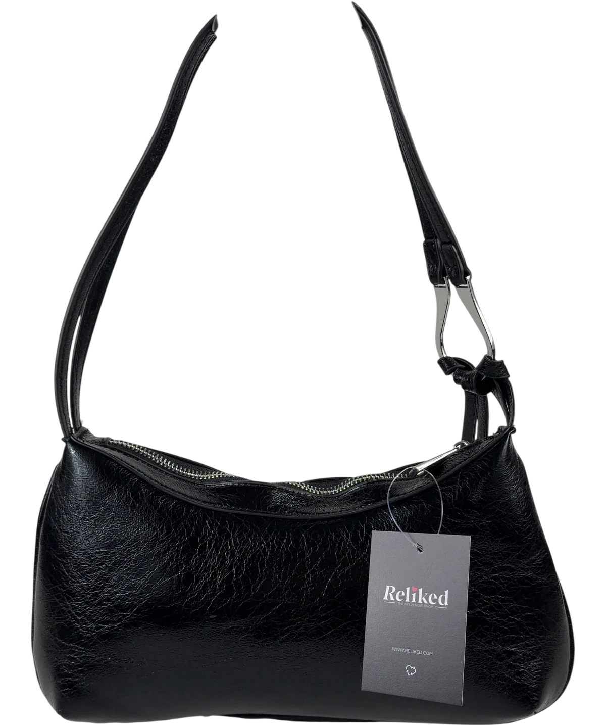 TOPSHOP Black Jaye small shoulder bag — back
