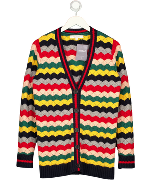 Chinti & Parker Multicoloured Zigzag Cardigan UK S
