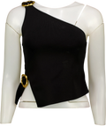 Cult Gaia Black Valeria Knit Top, size UK S — front