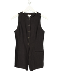 Aligne Black Leo Waistcoat, size UK 8 — front