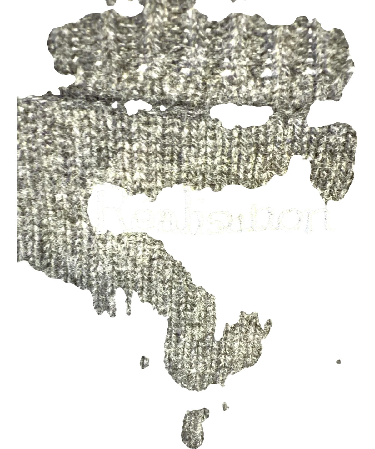 Réalisation Grey Colour, size UK XS — fabric detail