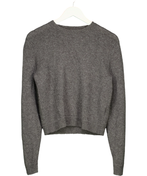 Réalisation Grey Ribbed Merino / Cashmere Blend Sweater UK XS