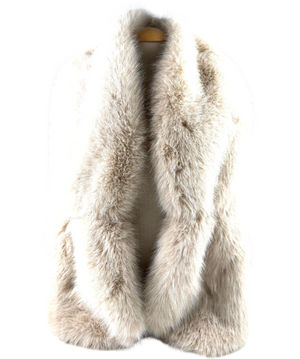 The Two Mrs Grenvilles Beige Faux Scarf Shawl One Size