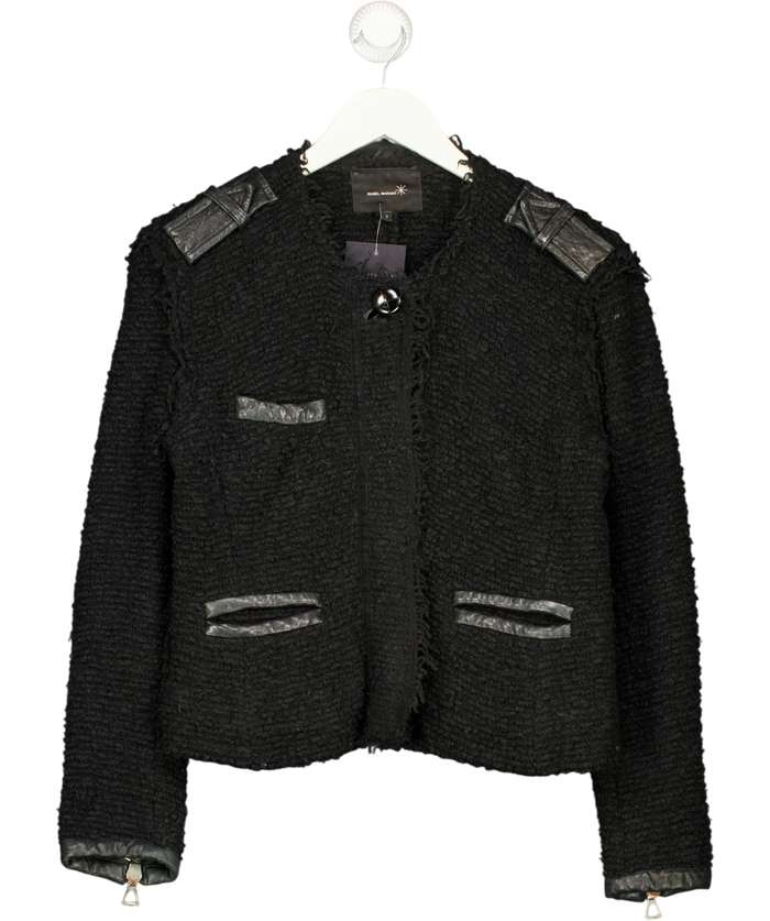 Isabel Marant Black Fringe Jacket UK S