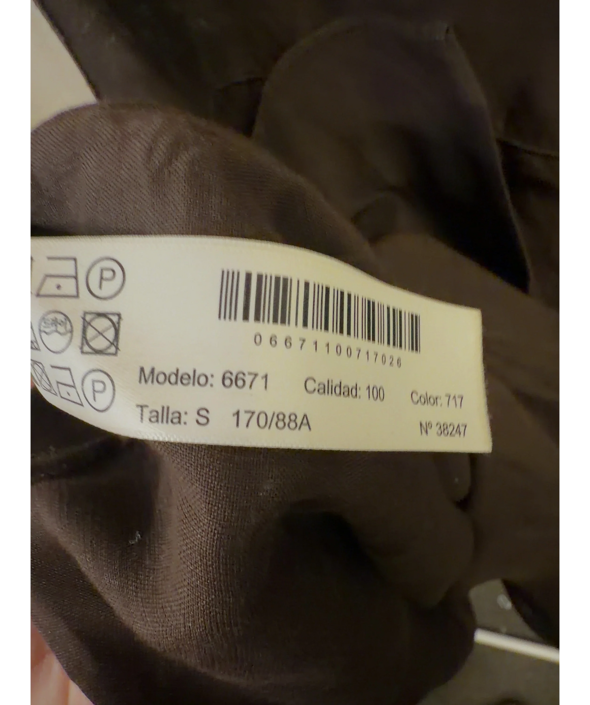 Massimo Dutti Brown Colour, size UK S — label
