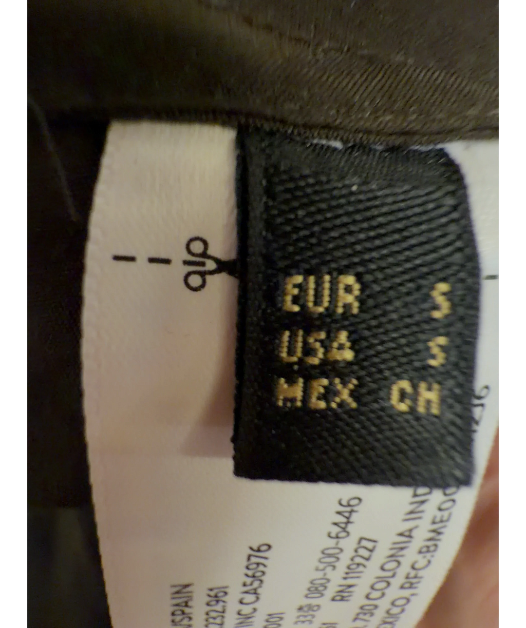 Massimo Dutti Brown halter maxi dress, size UK S — care label