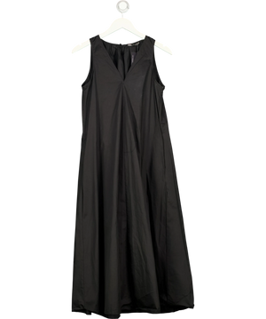 Zara V-neck Sleeveless Midi Dress Black UK S