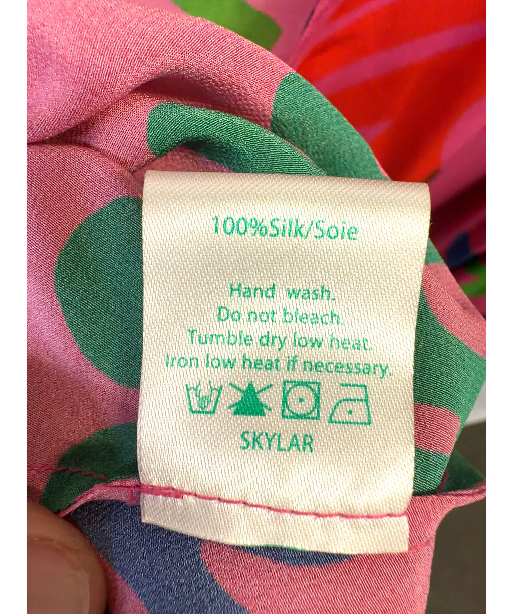 Rixo Pink Skylar Midi Dress, size UK S — label