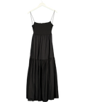 ZARA Black Long Tiered Dress, size UK S — front