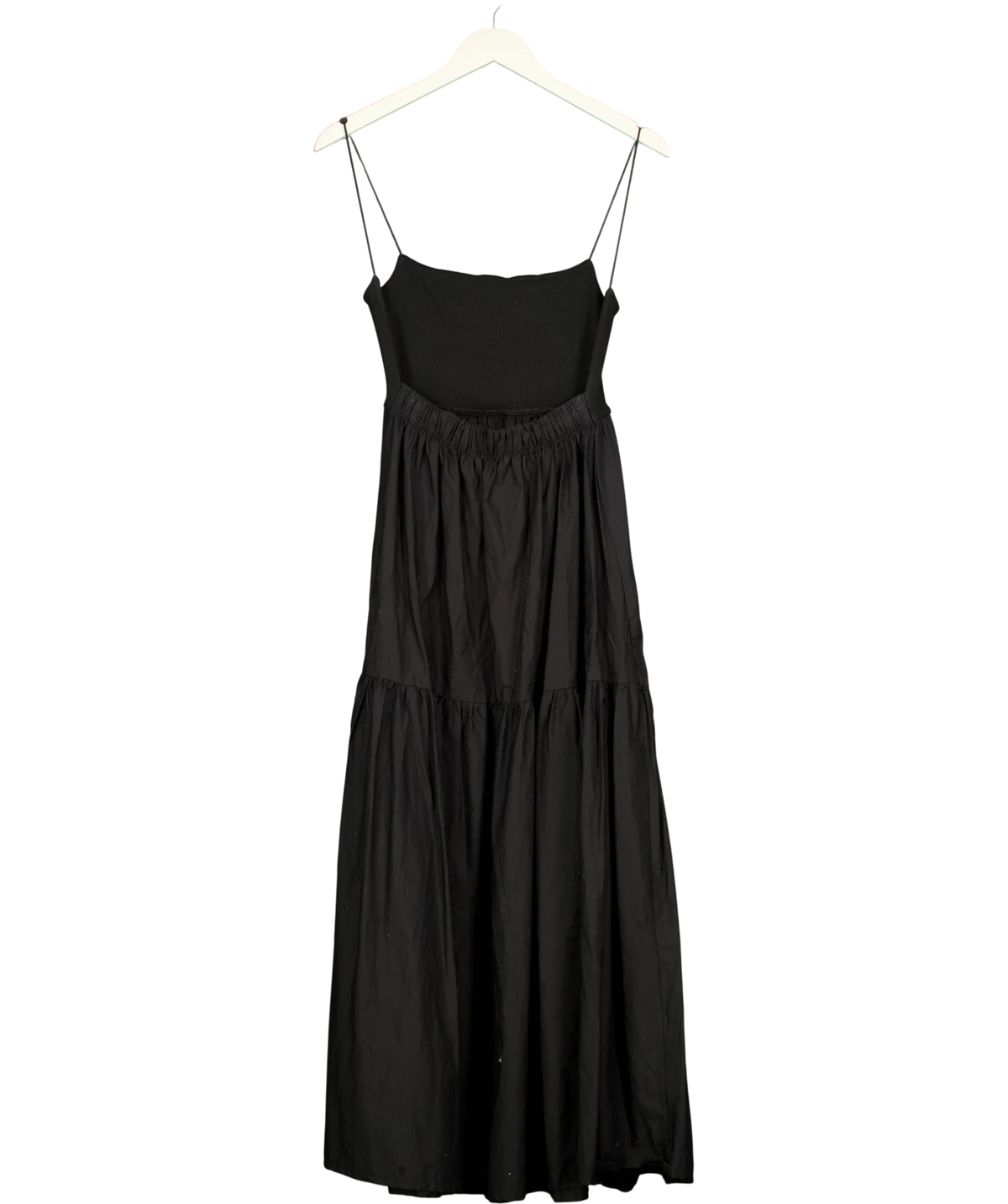 ZARA Black Long Tiered Dress, size UK S — back