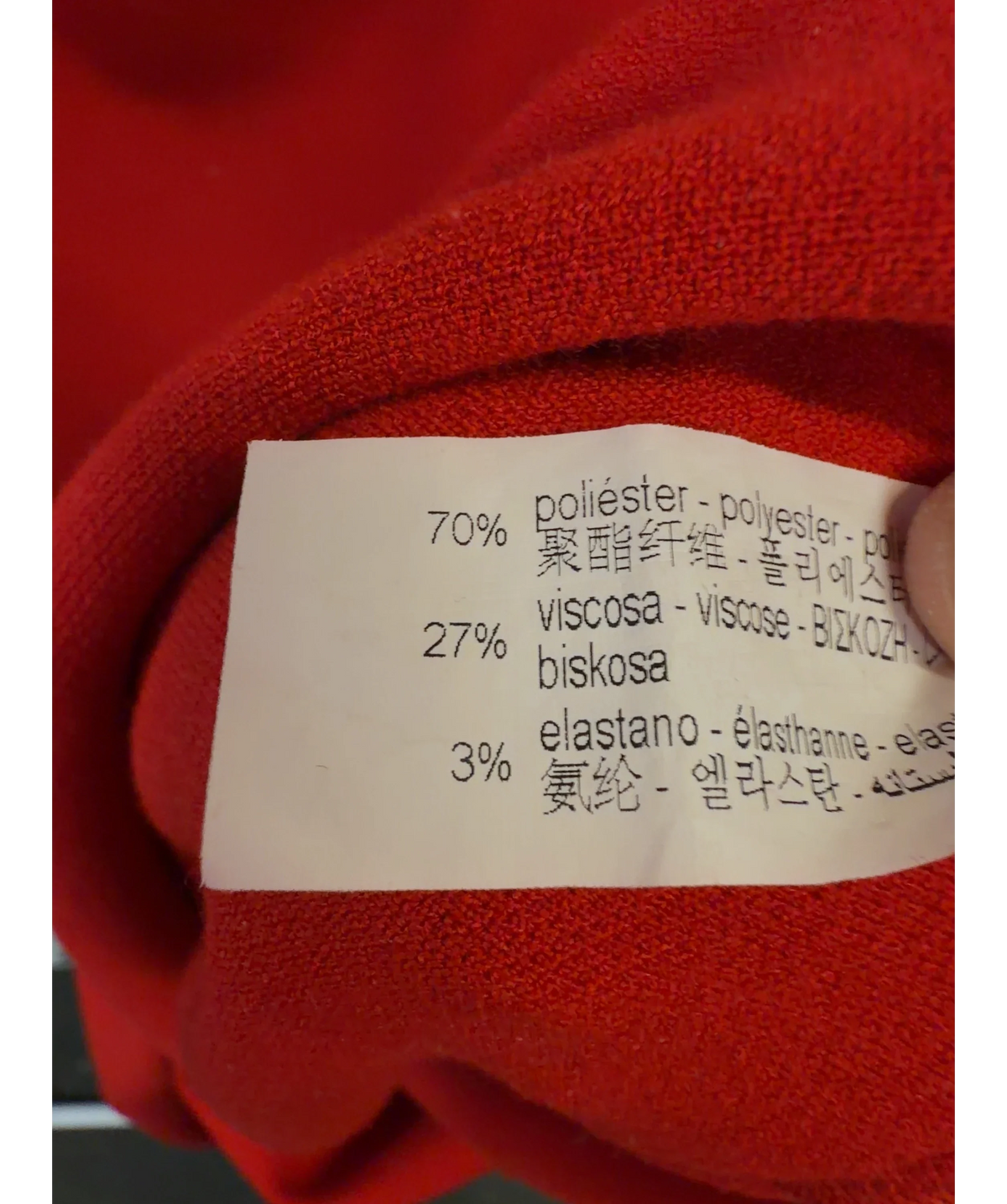 ZARA Red Colour, size UK S — label