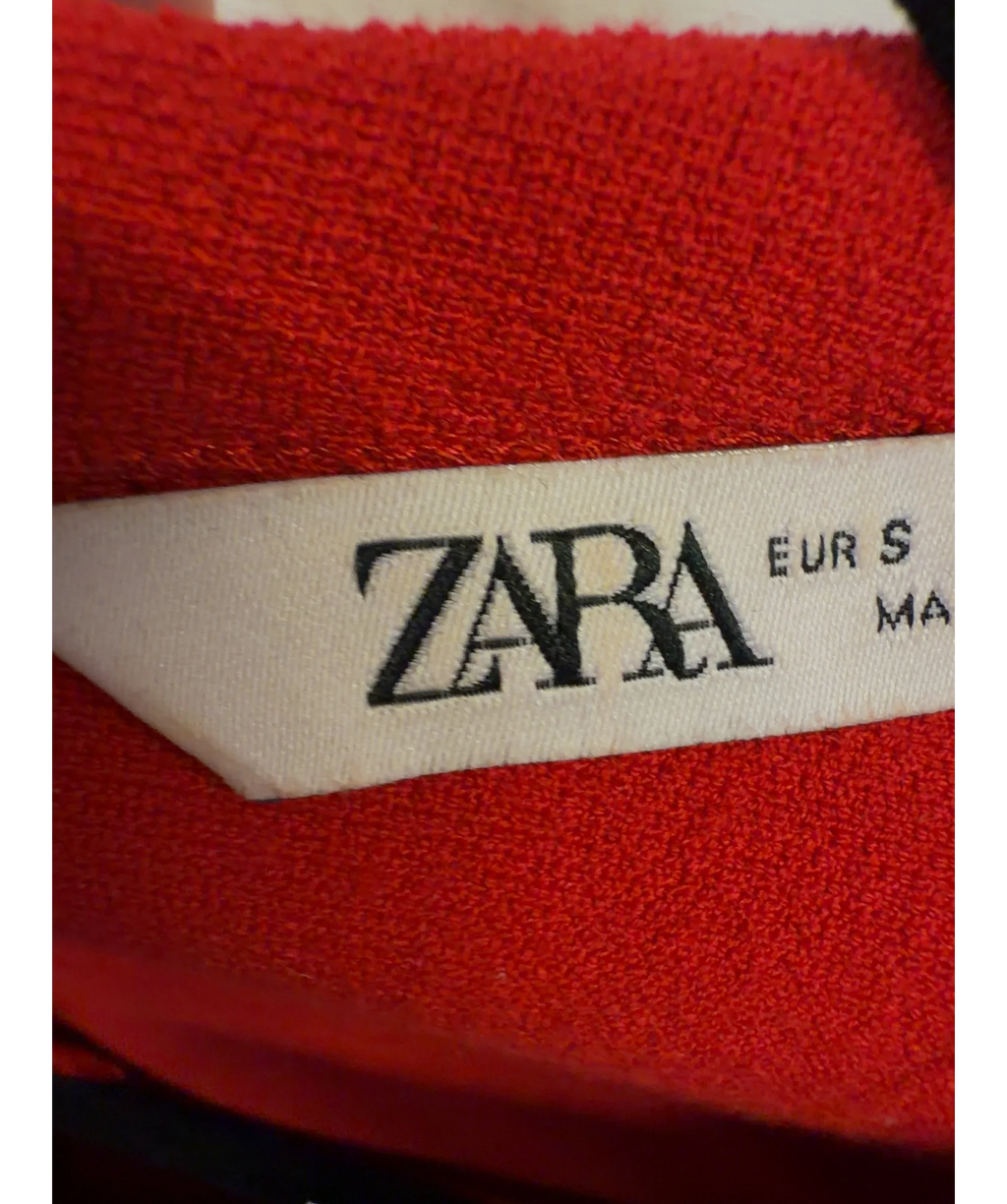 ZARA Red Colour, size UK S — care label