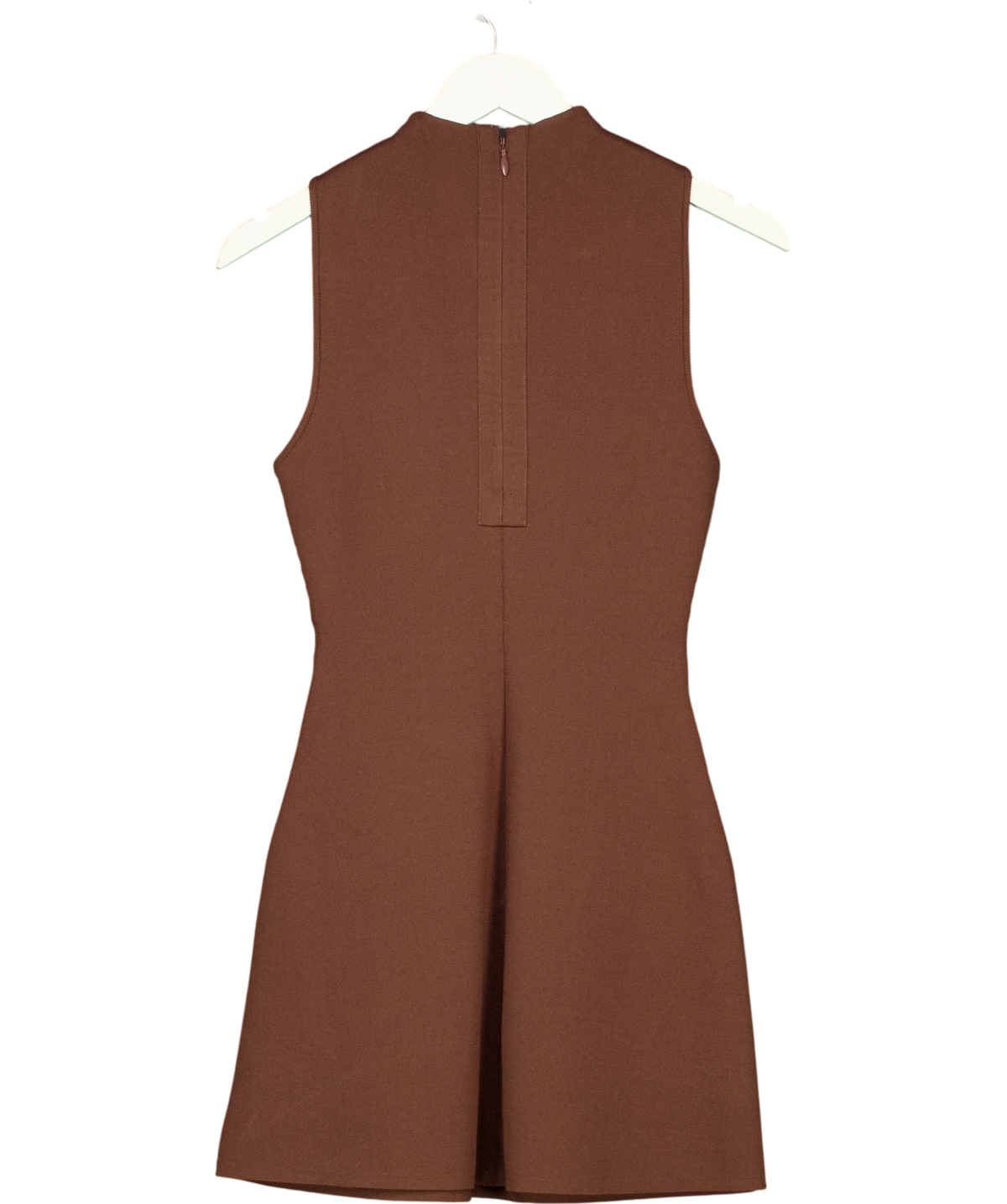 Cult Gaia Brown Lillie Knit Dress, size UK XS — back