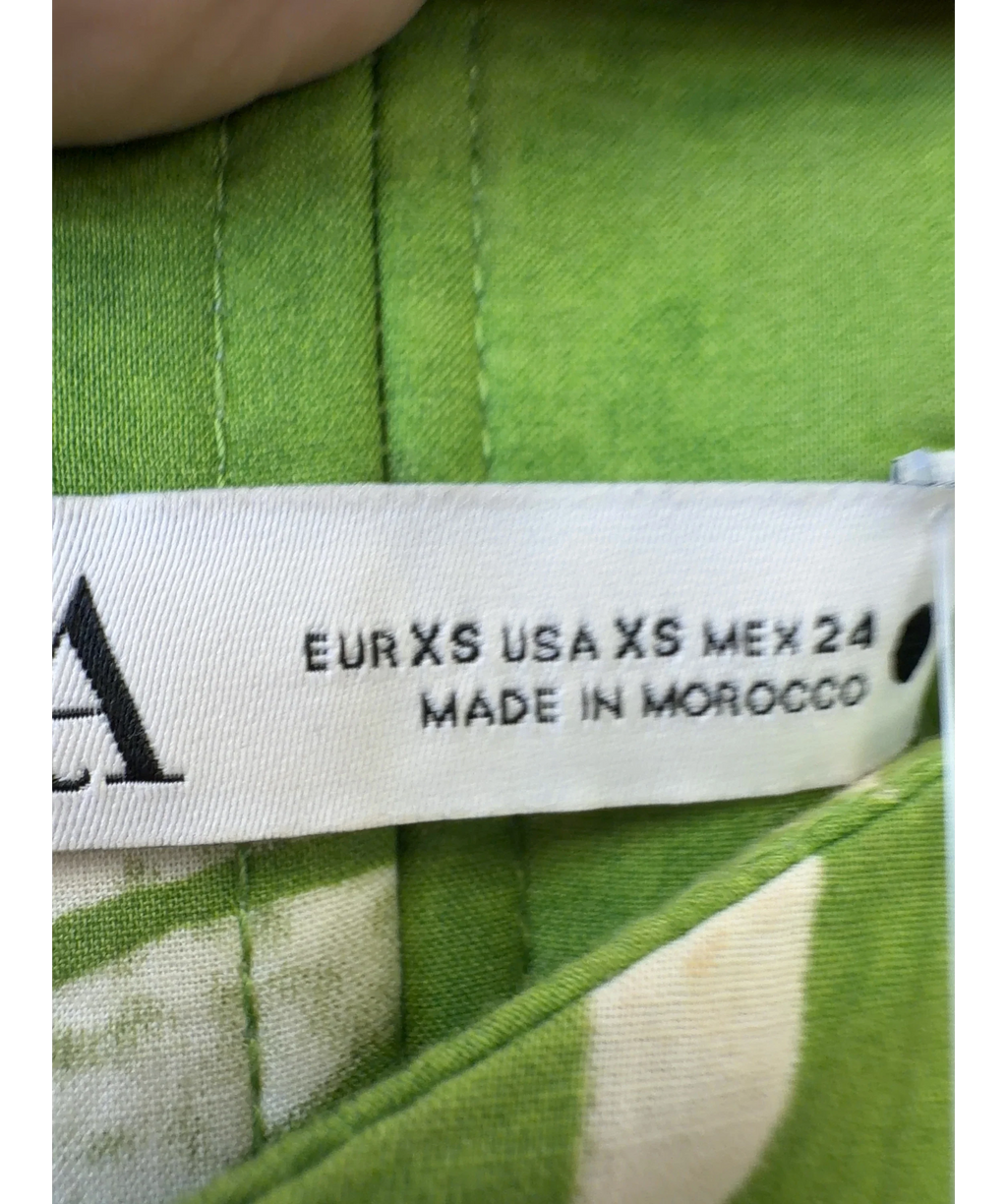 ZARA Green Colour, size UK XS — care label