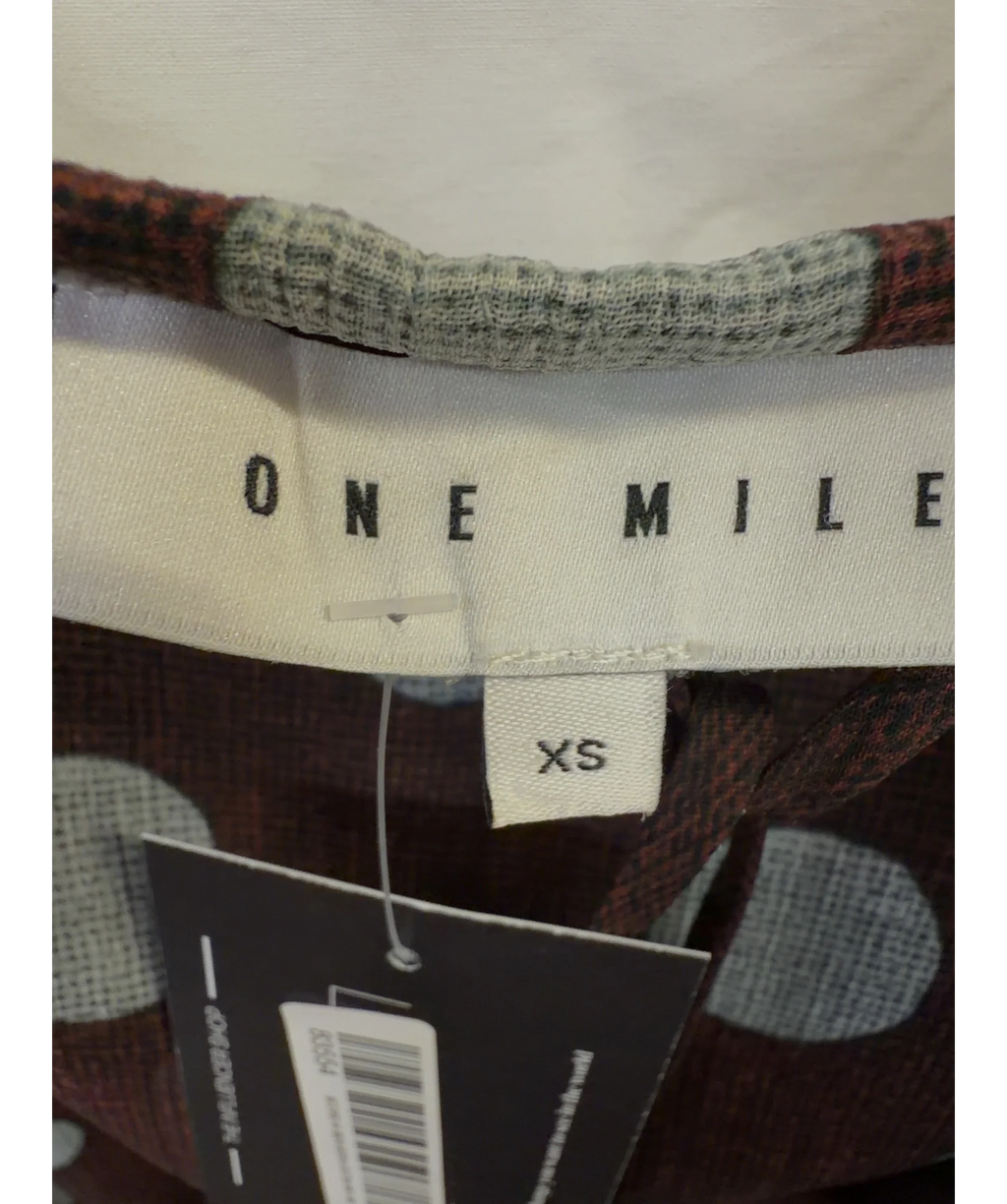 one mile Brown Colour, size UK XS — fabric detail