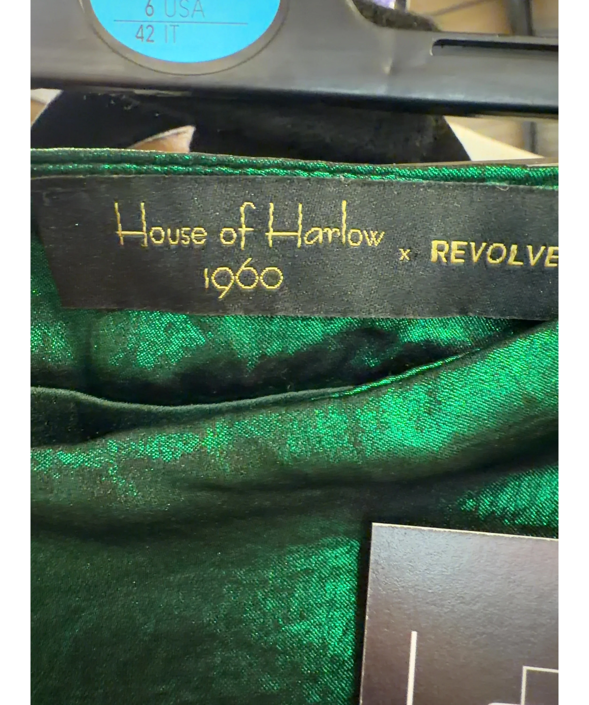 House of Harlow 1960 Green Colour, size UK L — detail