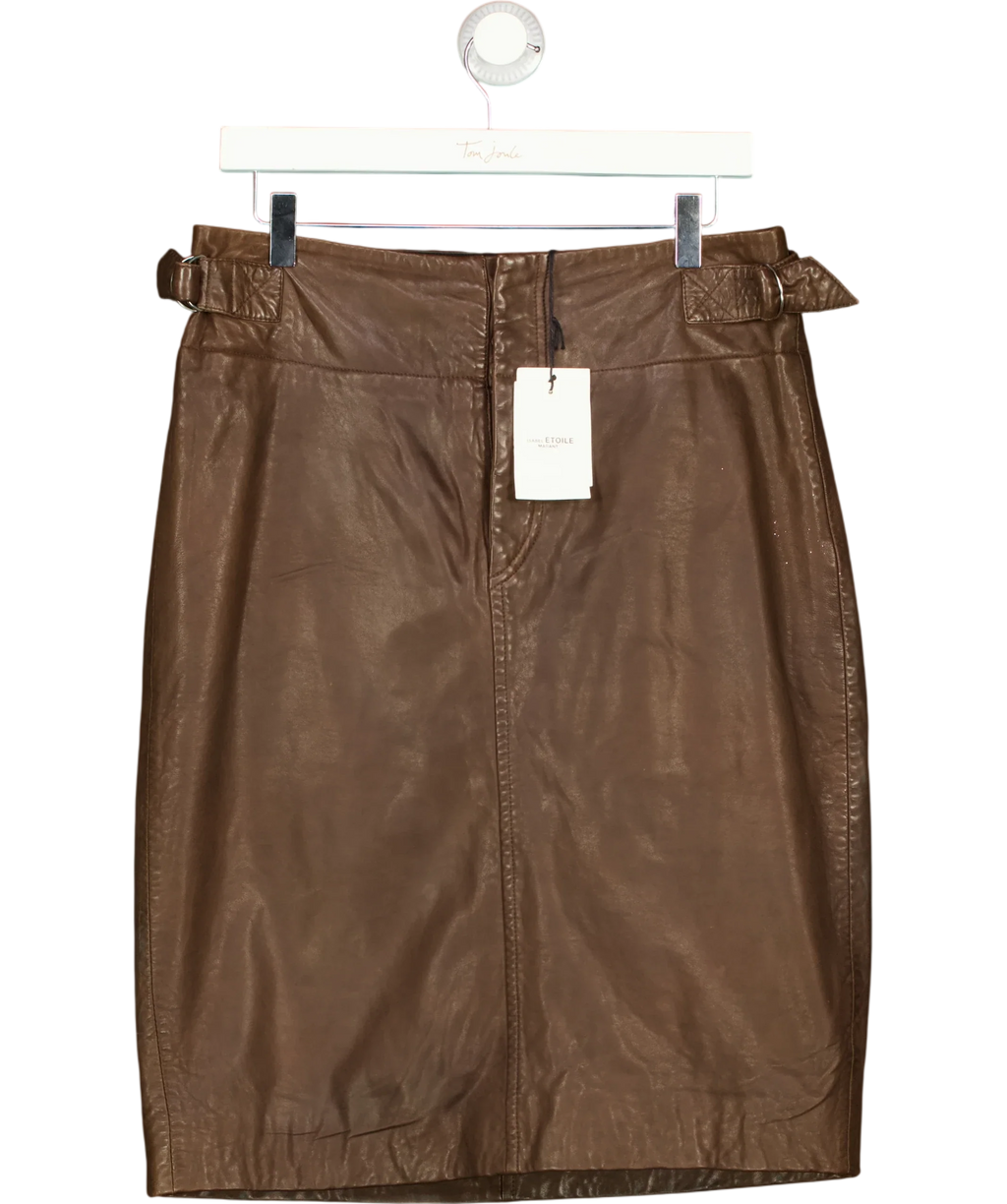Isabel Marant Brown JUPE BERTILLE, size UK 12 — front