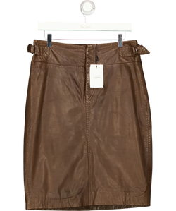 Isabel Marant Brown JUPE BERTILLE, size UK 12 — front