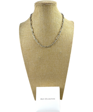 Hot Diamonds Multi-link Paperclip 925 Sterling Silver Chain Necklace