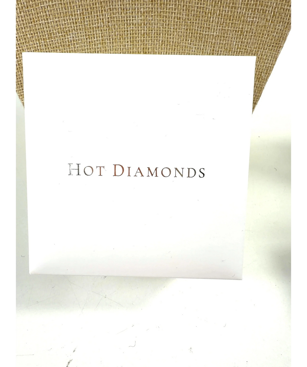 hot diamonds silver Multi-link Paperclip Chain — detail