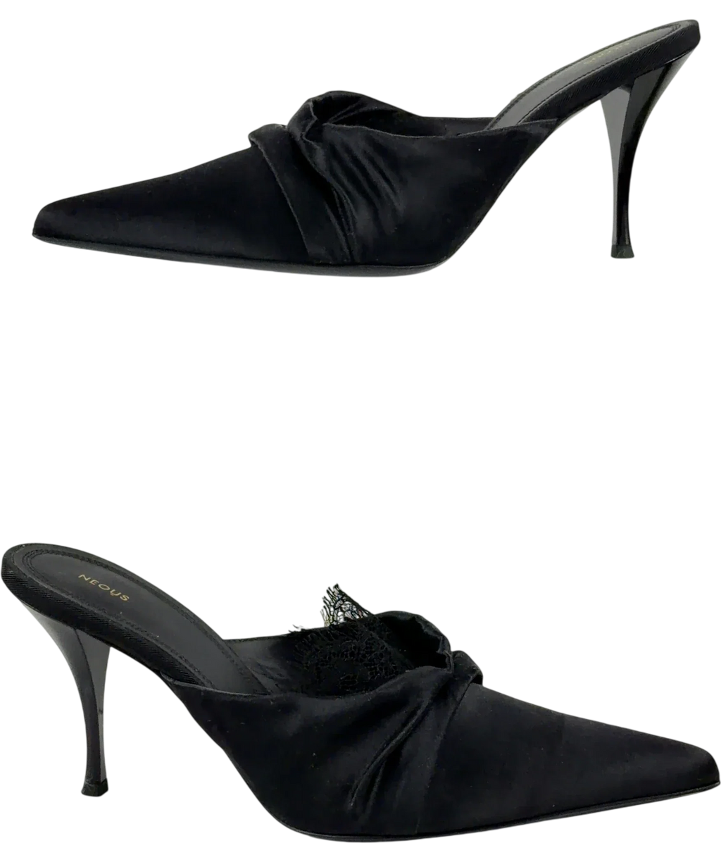 Neous Black Naledi, size UK 6 EU 39 👠 — front