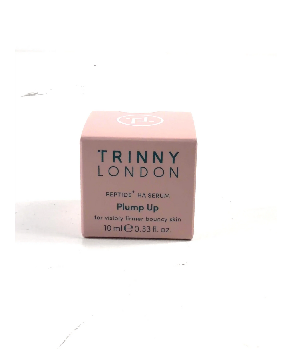 Trinny London Plump Up Peptide+ HA Serum, size 10ml — care label