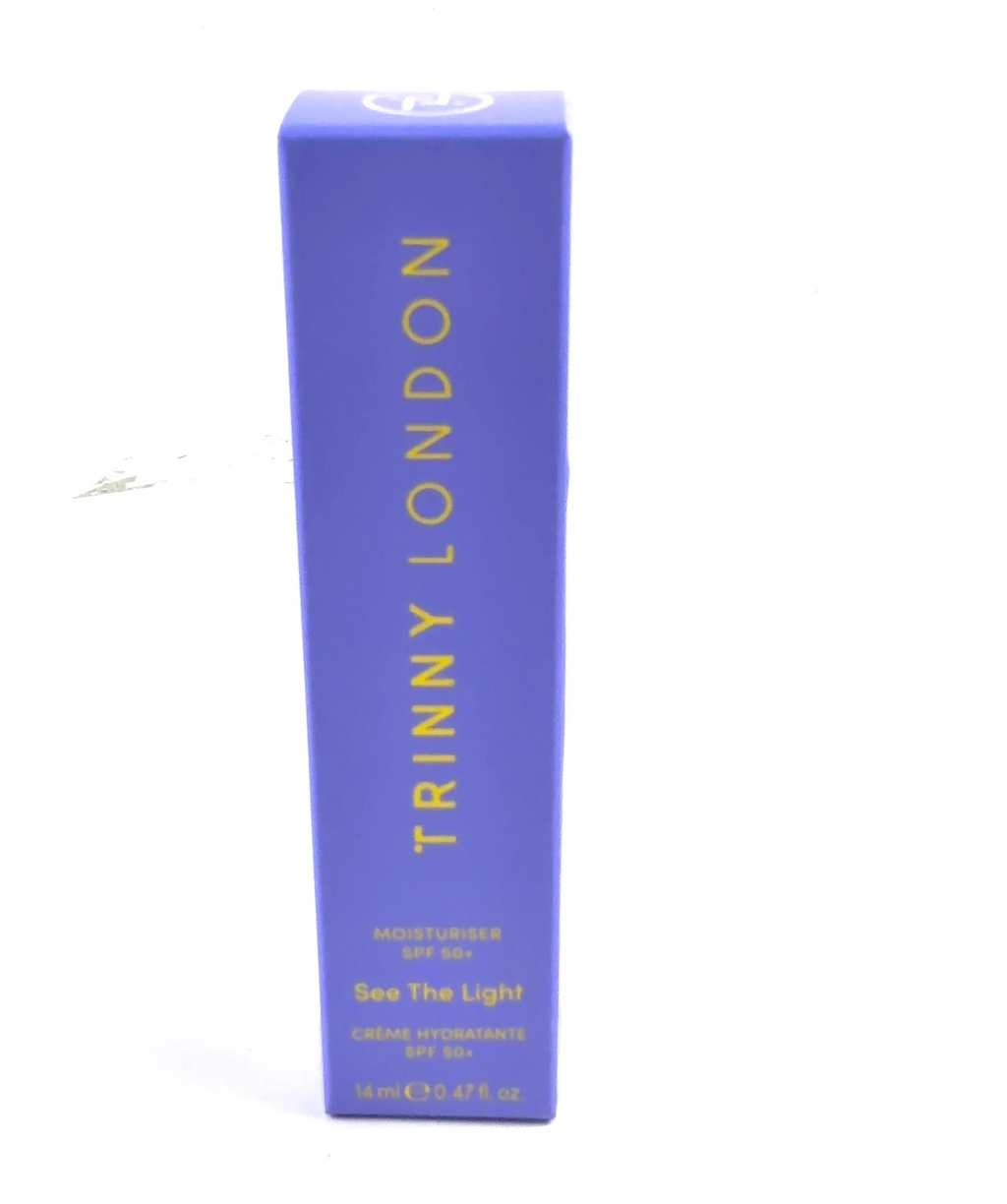 Trinny London See The Light SPF 50+ Moisturiser, size 14ml — label