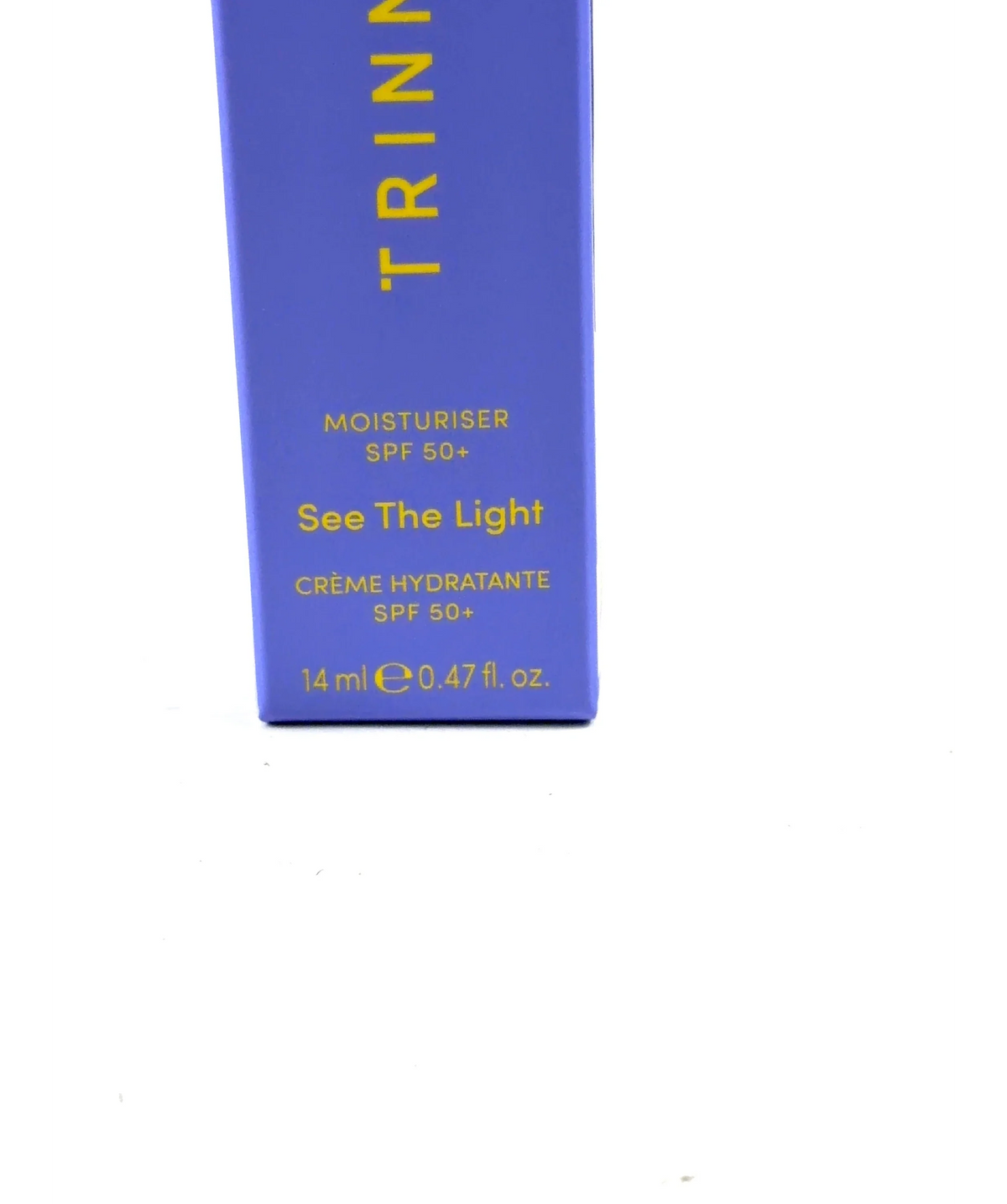 Trinny London See The Light SPF 50+ Moisturiser, size 14ml — care label