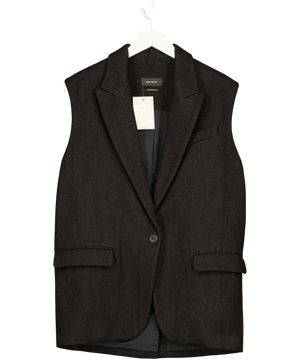 Isabel Marant Black Sleeveless Blazer Vest UK 10