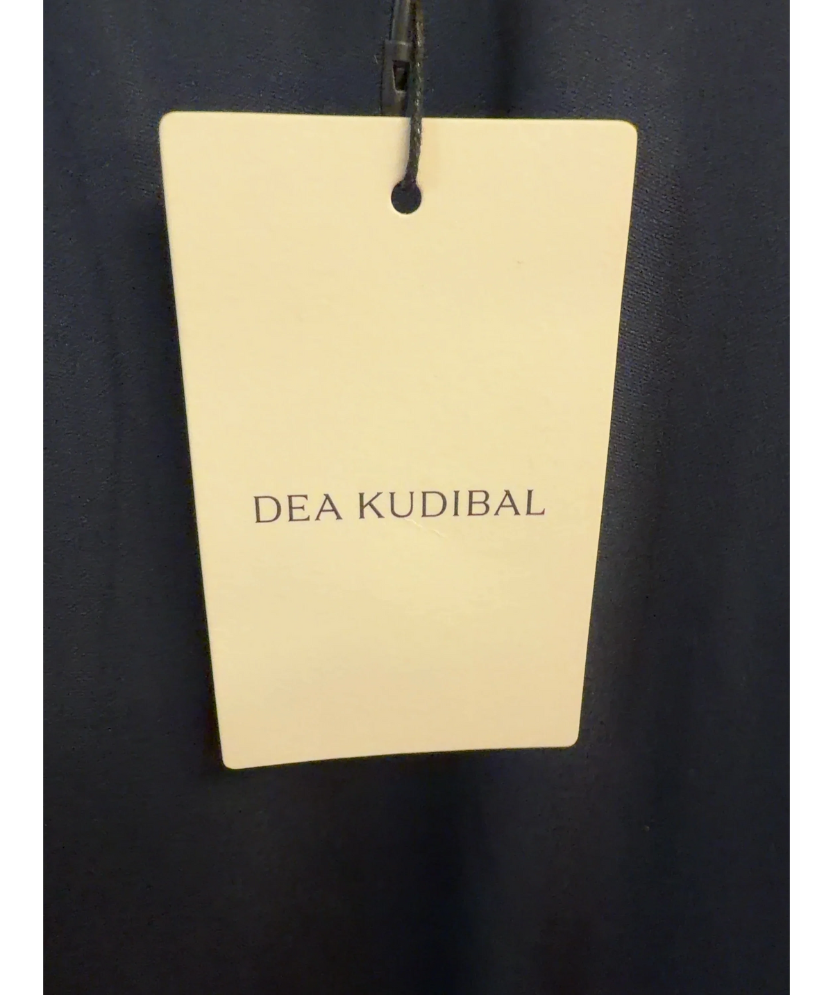 Dea Kudibal navy Adelaide Dress, size UK M — detail
