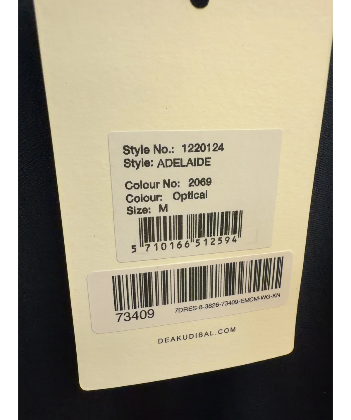 Dea Kudibal navy Adelaide Dress, size UK M — label