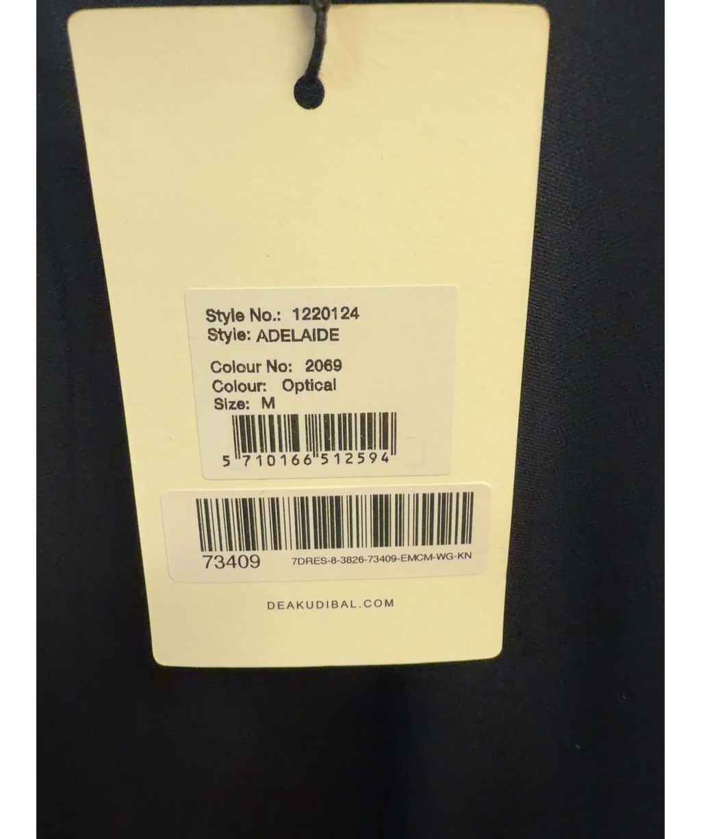 Dea Kudibal navy Adelaide Dress, size UK M — care label
