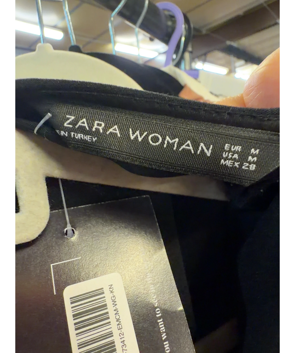 ZARA Black Colour, size UK M — detail