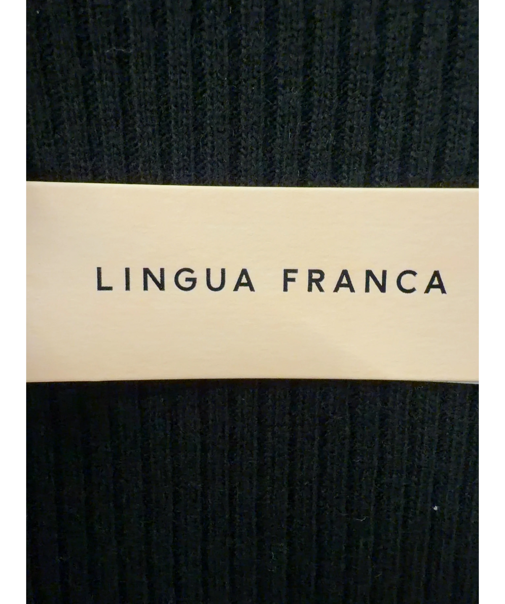 Lingua Franca Black The Jerry Dress, size UK M — detail