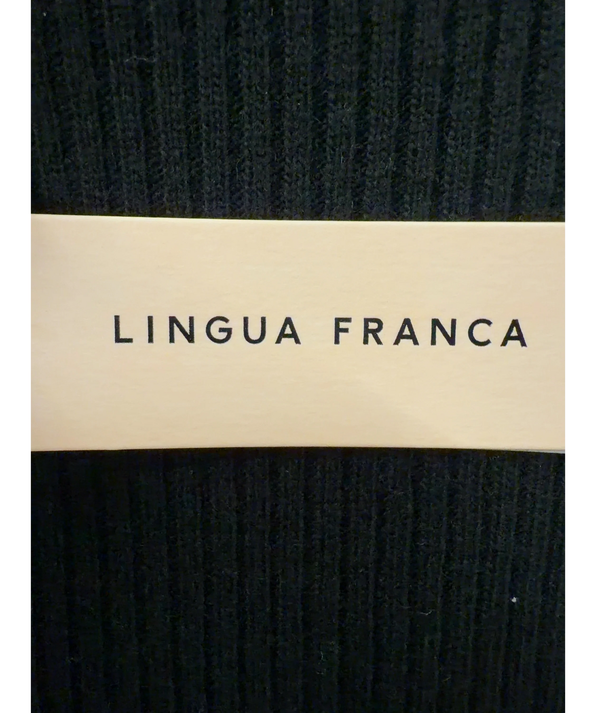 Lingua Franca Black The Jerry Dress, size UK M — detail