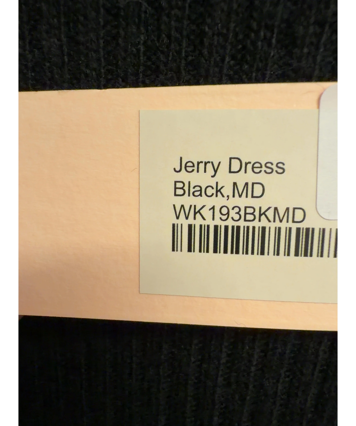Lingua Franca Black The Jerry Dress, size UK M — label