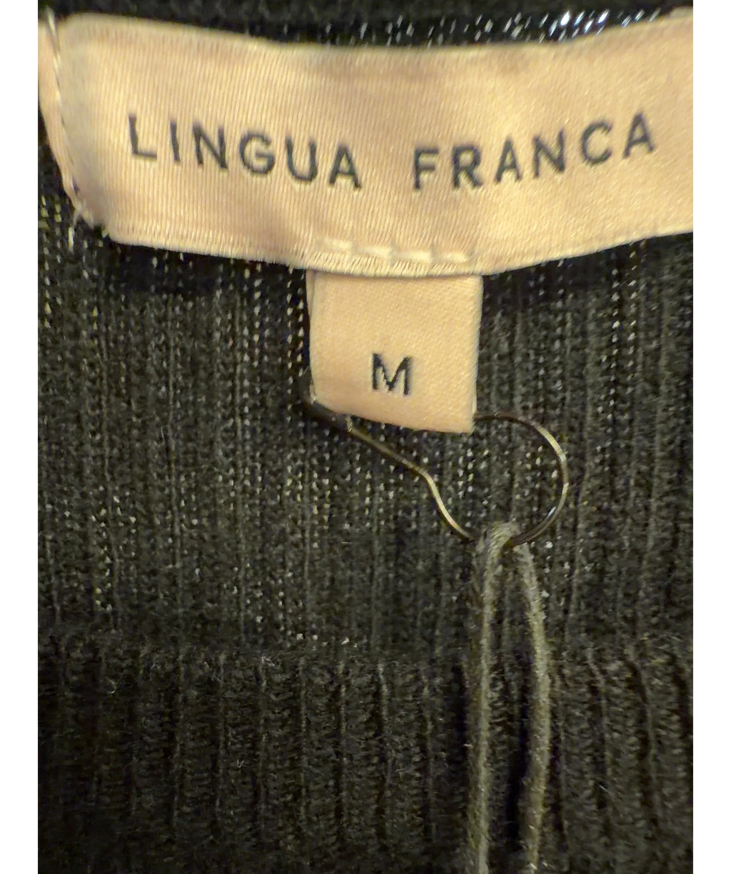 Lingua Franca Black The Jerry Dress, size UK M — care label