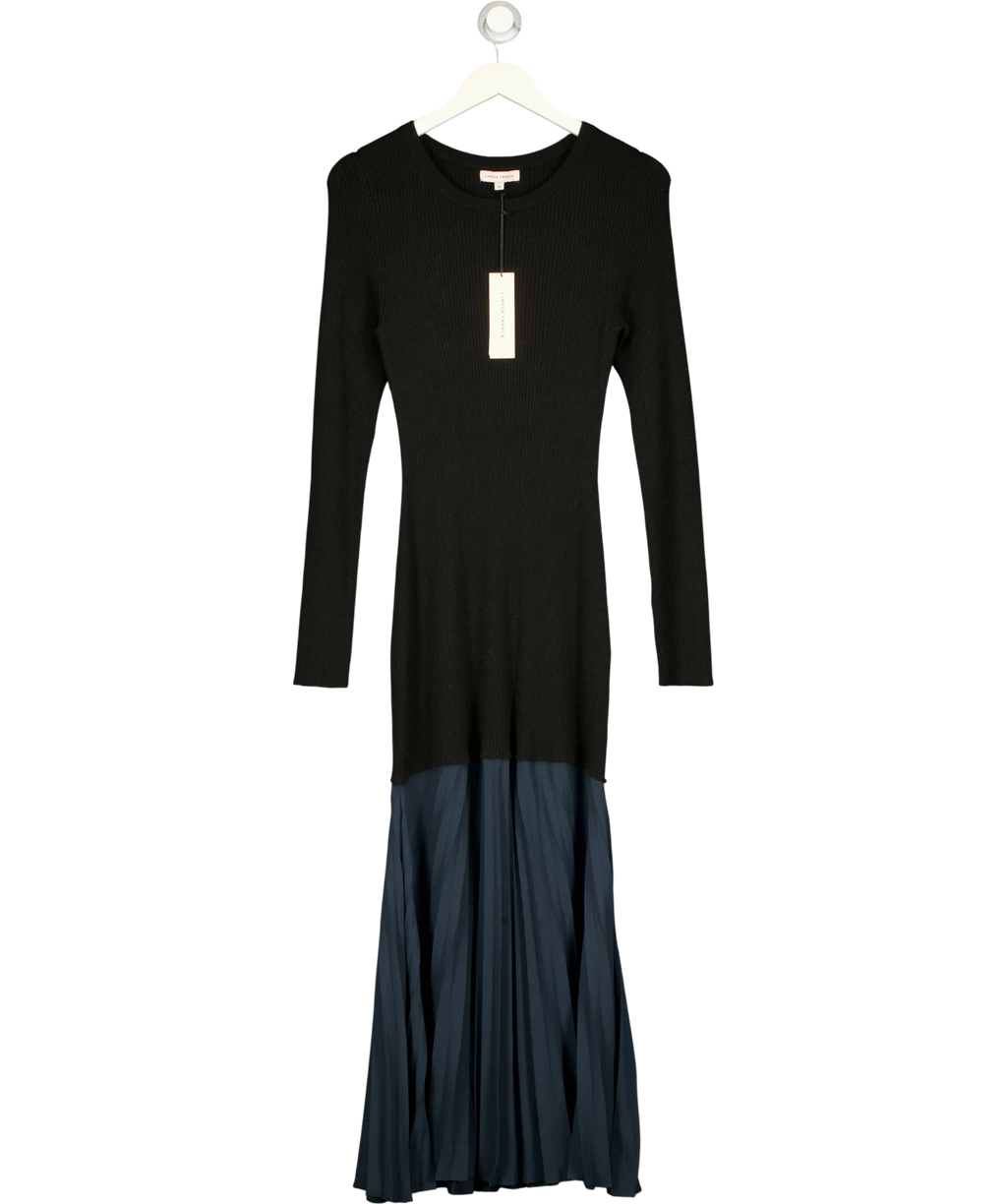 Lingua Franca Black The Jerry Dress, size UK M — front