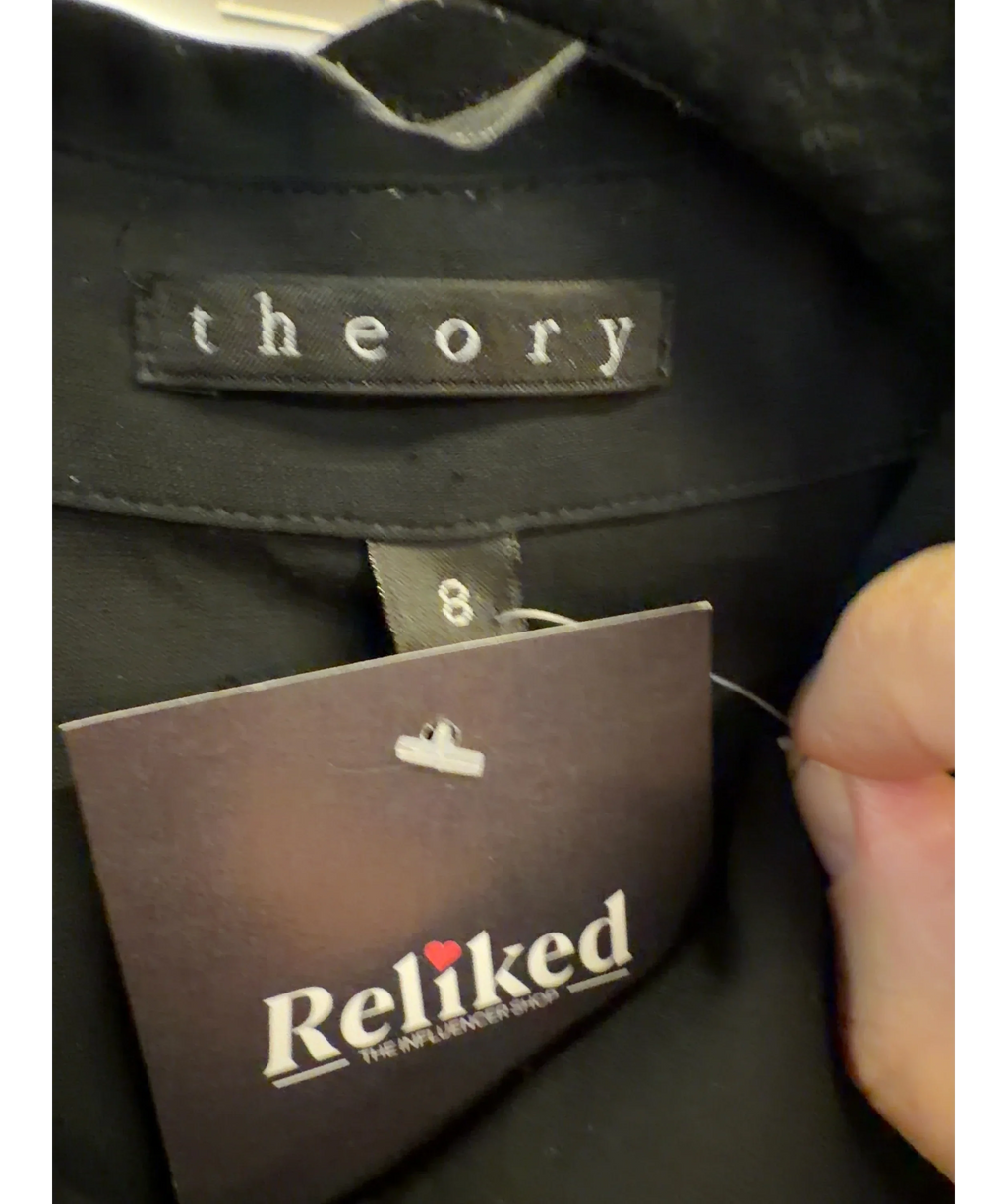 Theory Black Colour, size UK 8 — detail