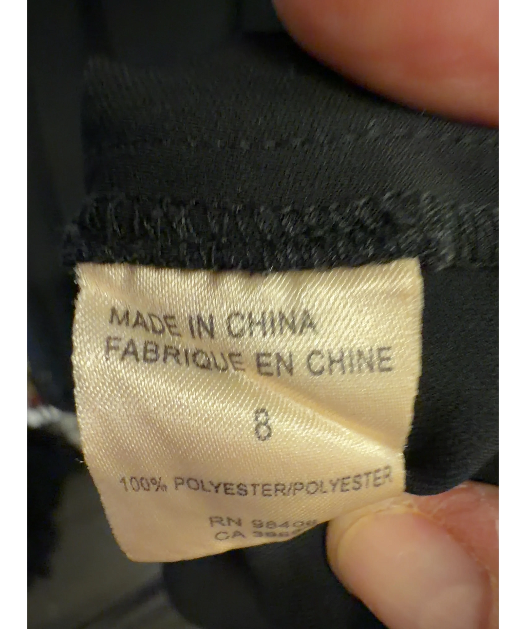 Theory Black Colour, size UK 8 — label