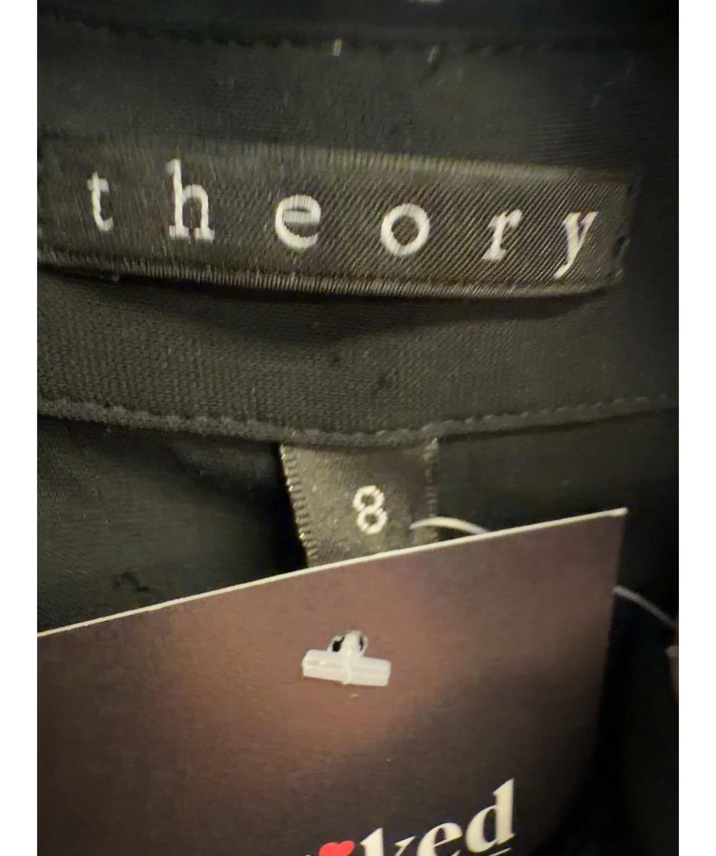 Theory Black Colour, size UK 8 — care label