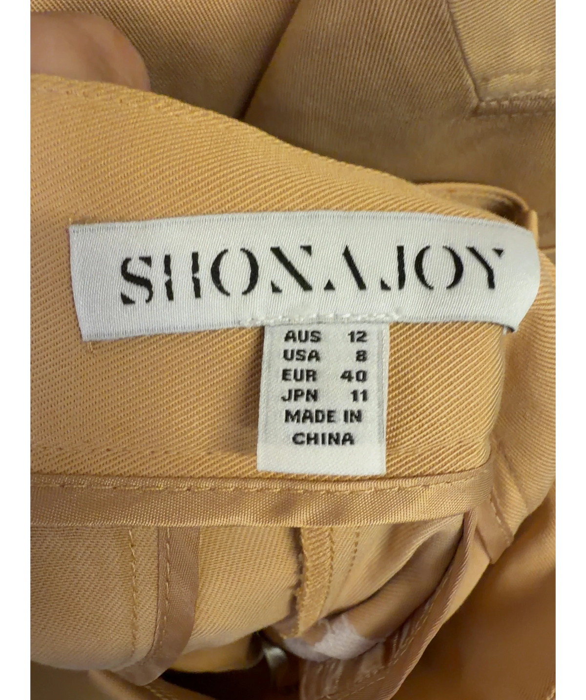 Shona Joy Beige Colour, size UK 12 — fabric detail