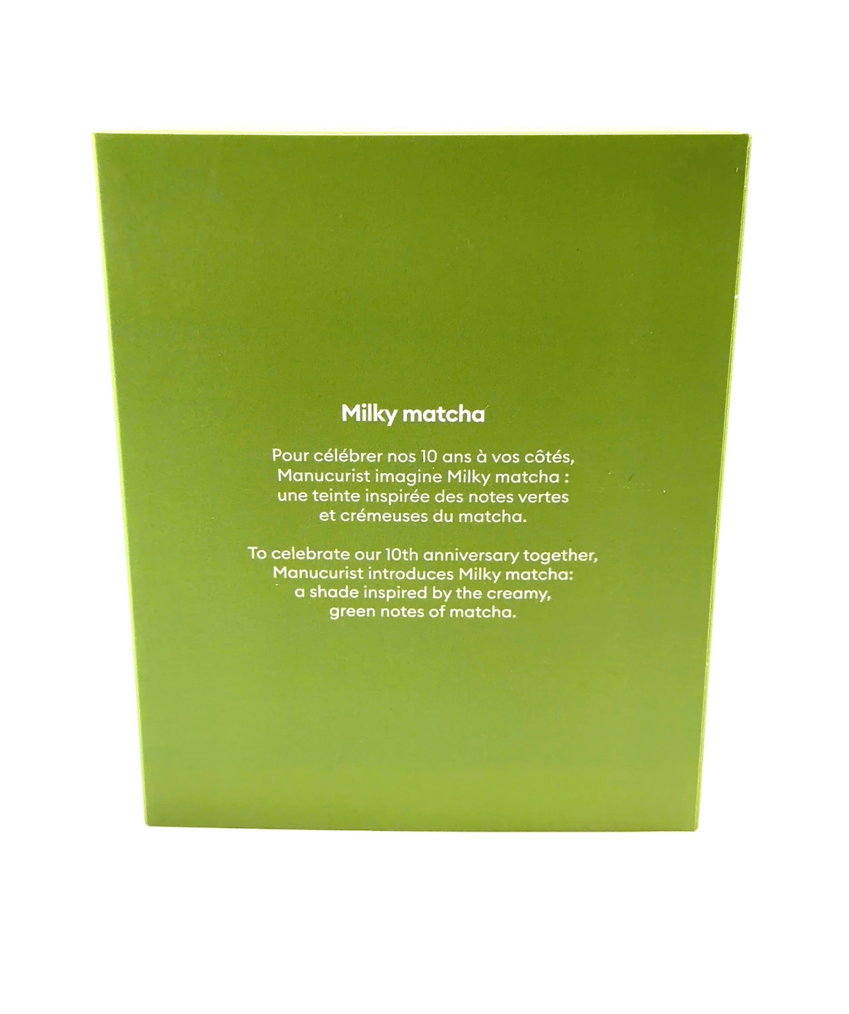 Manucurist Milky matcha Green Flash LED Nail Polish, size 15ml — care label