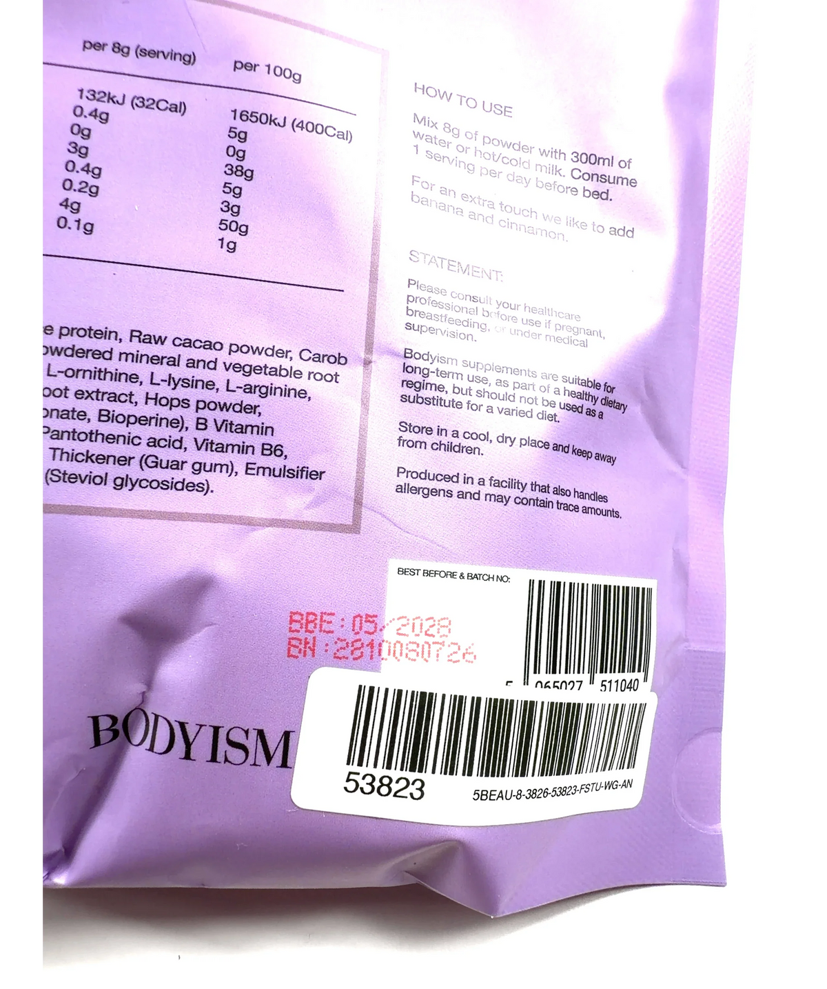 BODYISM sleep Pure Serenity (Serenity: The Sleep Ritual), size 200g — detail