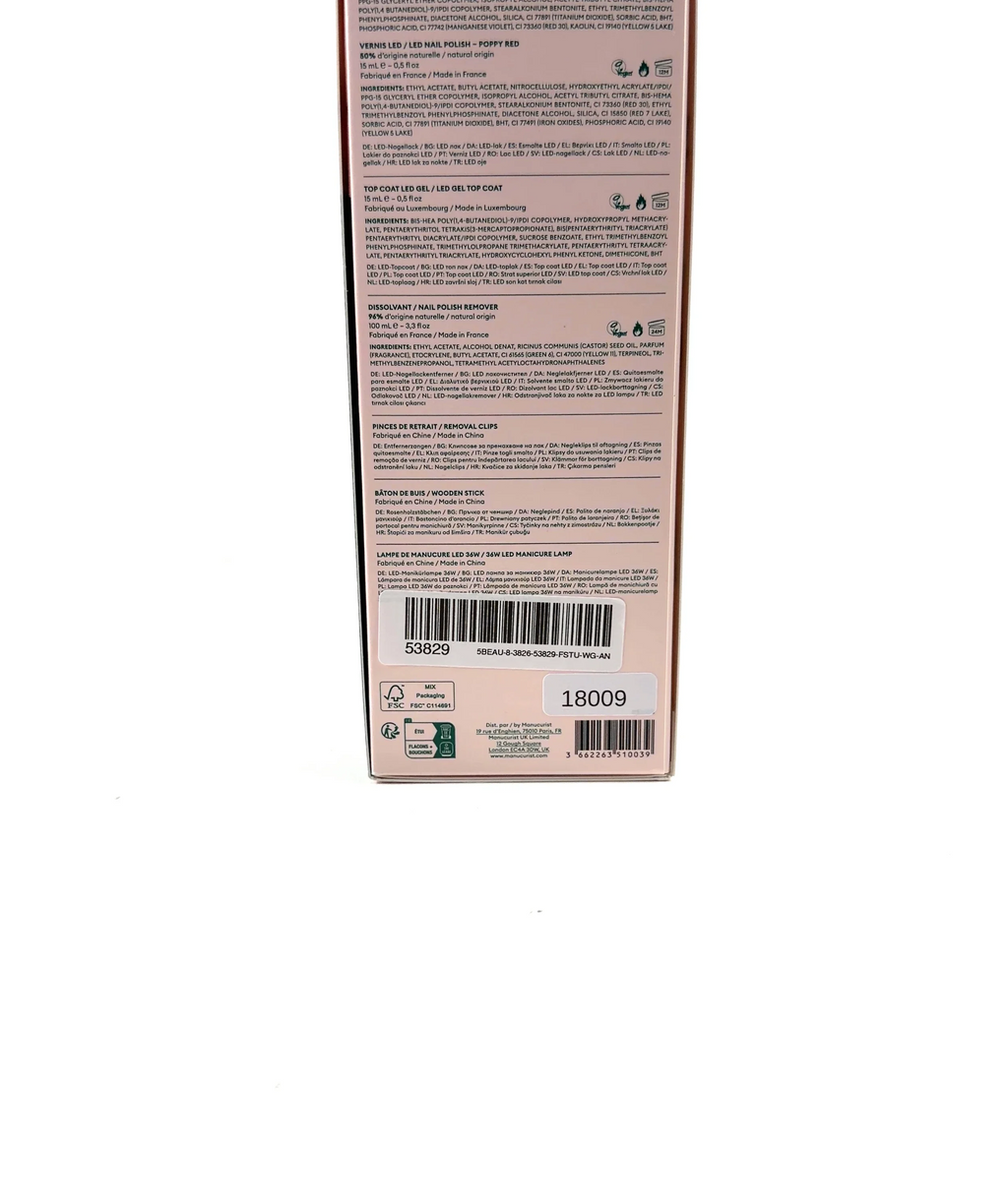 Manucurist Poppy red ROUTINE xtrem flash, size 15ml — detail