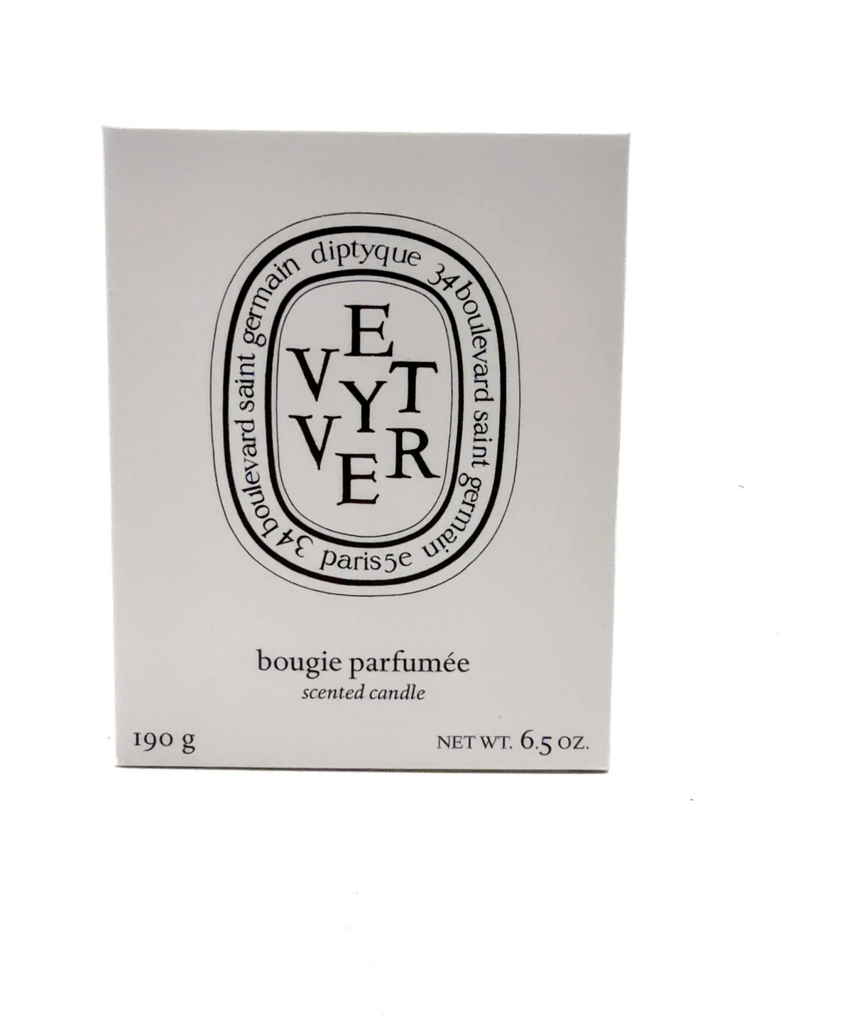 Diptyque bougie Vétyver Classic Scented Candle, size 190g — care label